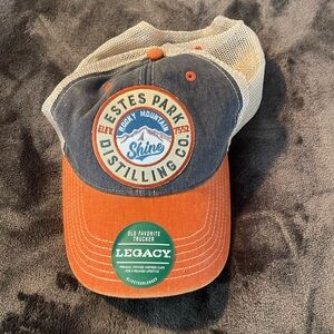 Estes Park Distilling Co. Legacy Green and Tan Trucker Hat